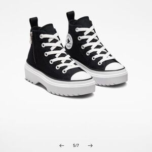 Converse Black High-Top Platform Sneakers
